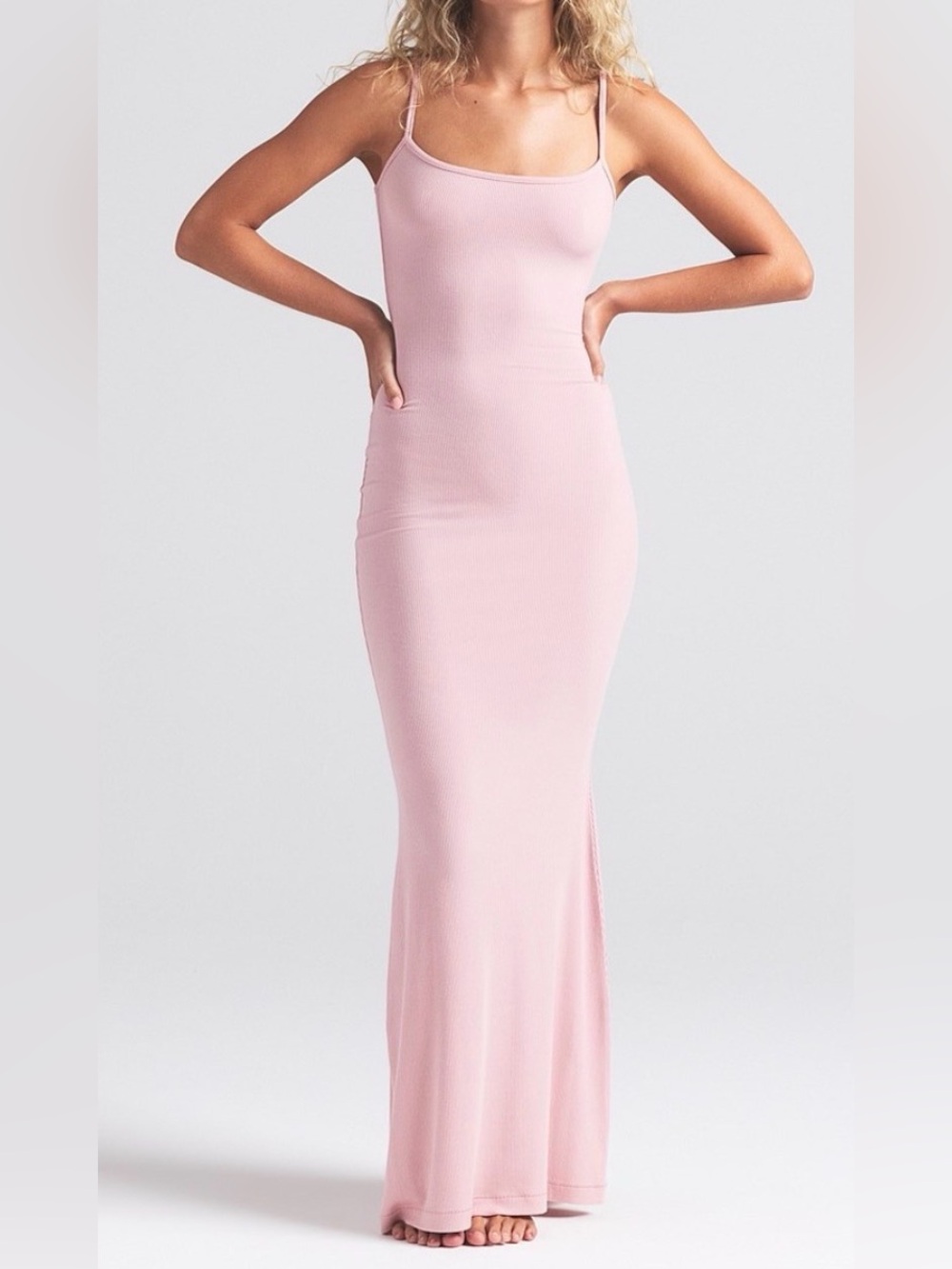 NWT Skims Soft Lounge Long Slip Dress Size m cherry blossom